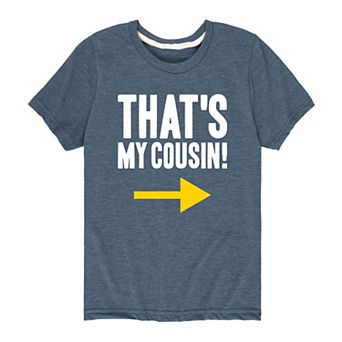 Boys 8-20 That's My Cousin Left Arrow Graphic Tee