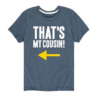 Boys 8-20 That's My Cousin Right Arrow Graphic Tee