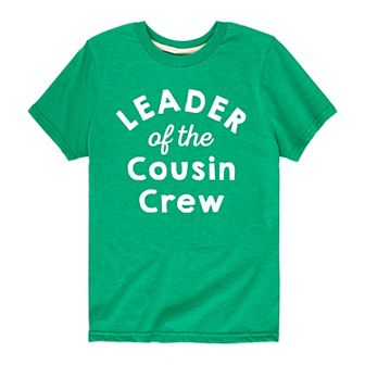 Boys 8-20 Leader Of The Cousin Crew Graphic Tee