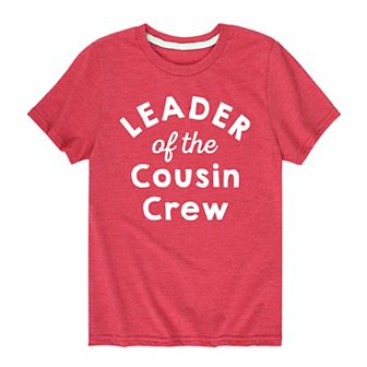Boys 8-20 Leader Of The Cousin Crew Graphic Tee