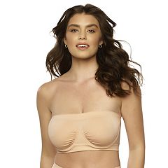 WOMEN'S CASUAL STRAPLESS BANDEAU COTTON TUBE TOP BUILT-IN LAYER BRA CO –  Waleska Co.