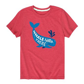 Boy 8-20 "Whale Hello There" Graphic Tee