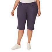 Gloria Vanderbilt Women's Plus Size Comfort Curvy Skinny Skimmer Shorts 