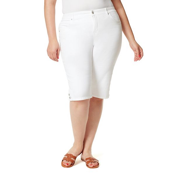 Plus Size Gloria Vanderbilt Kaia Denim Skimmer Shorts