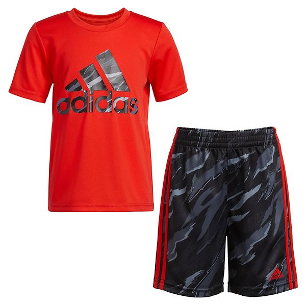 Boys 4-7 adidas Logo Graphic Tee & Shorts Set
