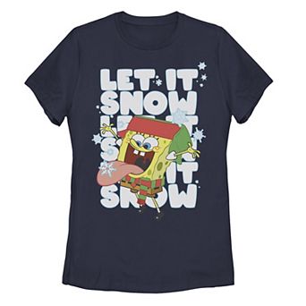 Juniors' SpongeBob SquarePants "Let It Snow Let It Snow Let It Snow" Graphic Tee