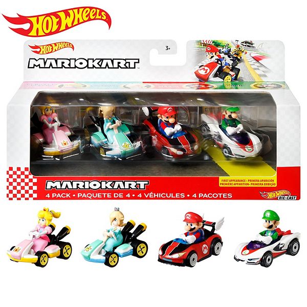 Mattel Hot Wheels Super Mario Bros Mario Kart 4 Pack Die Cast Cars Ubicaciondepersonascdmxgobmx 2359