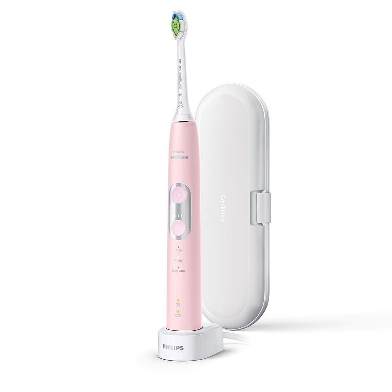 Philips Sonicare ProtectiveClean 6100 Whitening Rechargeable Electric Toothbrush, Pink