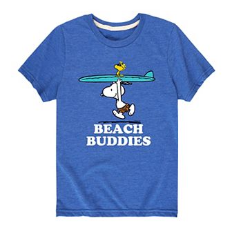 Boy 8-20 Peanuts Snoopy "Beach Buddies" Graphic Tee