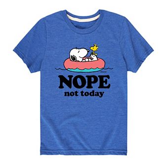 Boy 8-20 Peanuts Snoopy "Nope Not Today" Graphic Tee