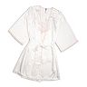 Women's Lilac+London Mrs. Bridal Satin Chemise & Wrap Robe Set