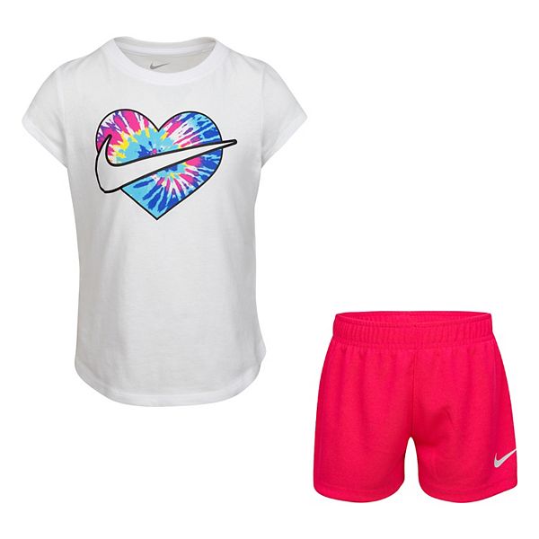 Girls 4-6x Nike Tie Dye Graphic Tee & Shorts Set