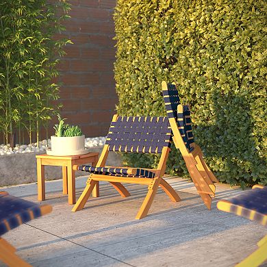 Belkene Home Sava Indoor / Outdoor Folding Patio Chair