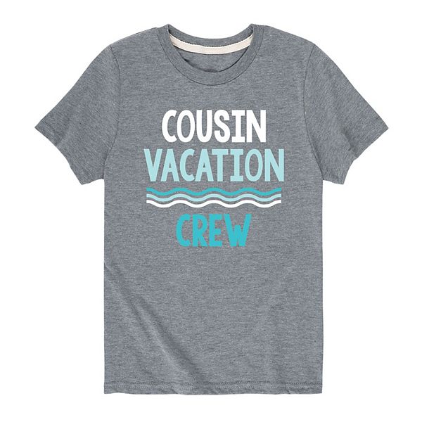 Boys 8-20 Cousin Vacation Crew Graphic Tee