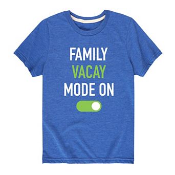 Boys 8-20 Family Vacay Mode On Graphic Tee