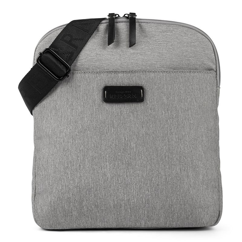Bugatti Reborn Collection Slim RFID-Blocking Recycled Crossbody Bag, Gray