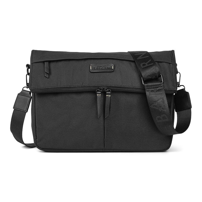 Bugatti Reborn Collection RFID-Blocking Recycled Convertible Crossbody Bag, Black