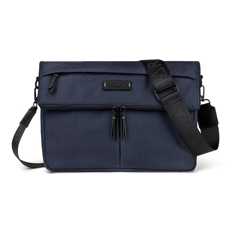 Bugatti Reborn Collection RFID-Blocking Recycled Convertible Crossbody Bag, Blue