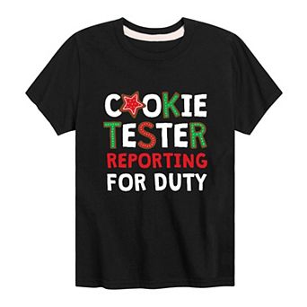 Boys 8-20 Cookie Tester Reporting For Duty Graphic Tee