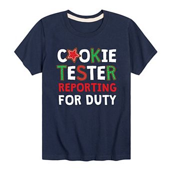 Boys 8-20 Cookie Tester Reporting For Duty Graphic Tee
