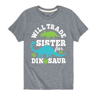 Boys 8-20 Trade Sister For Dinosaur Graphic Tee
