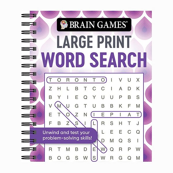 Brain Games Large Print Word Search