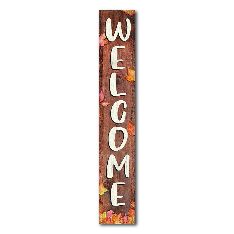 Artisan Signworks Leaf Weatherproof Welcome Board Table Decor, Multicolor