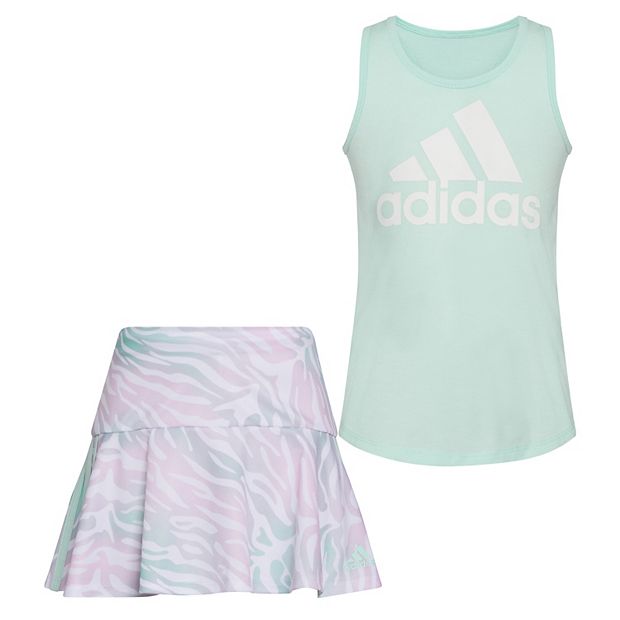 adidas shirt and skirt set