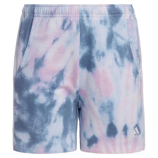 Pink tie dye adidas sales shorts