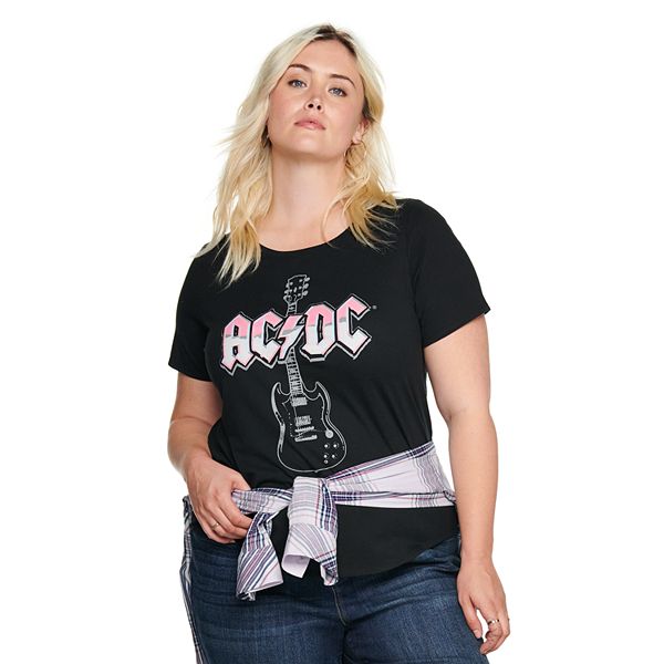 ac dc plus size t shirts