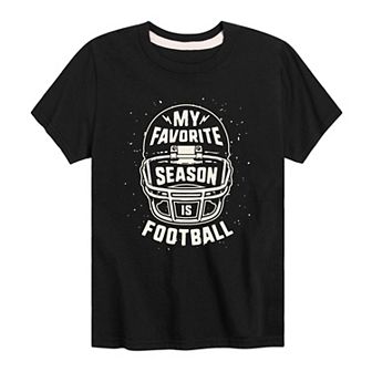 Boys 8-20 My Favorite Season Is Football Tee