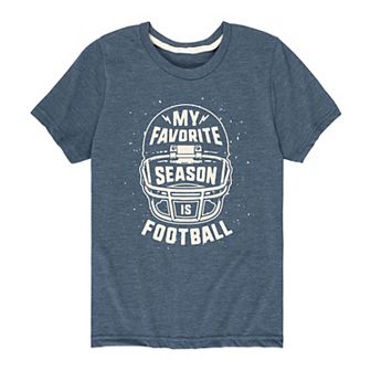 Boys 8-20 My Favorite Season Is Football Tee