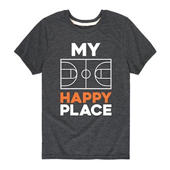 Boys 8-20 My Happy Place Basketball Graphic Tee