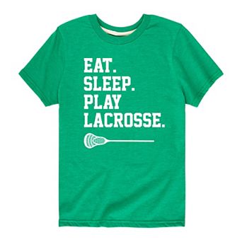 Boys 8-20 Eat Sleep Play Lacrosse Graphic Tee