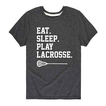 Boys 8-20 Eat Sleep Play Lacrosse Graphic Tee