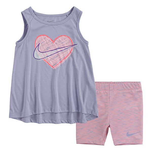 Toddler Girl Nike Tank Top & Biker Shorts Set