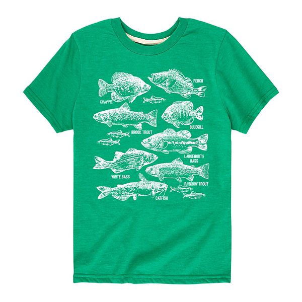 Boys 8-20 Freshwater Fishes Tee