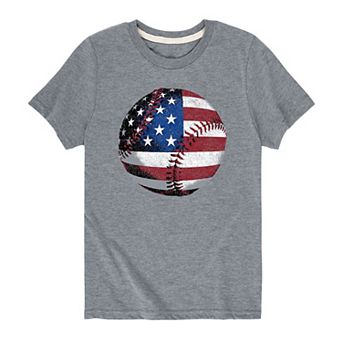 Boys 8-20 American Baseball Tee
