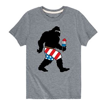 Boys 8-20 Patriotic Sasquatch Tee
