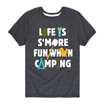 Boys 8-20 Life is Smore Fun When Camping Tee