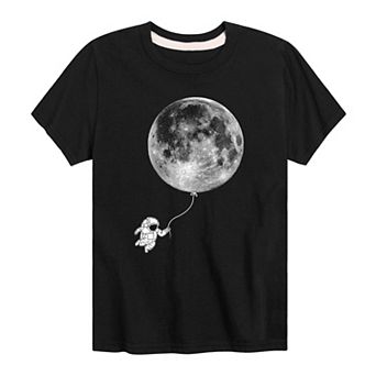 Boys 8-20 Astronaut Moon Balloon Tee