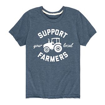 Boys 8-20 Support Your Local Farmers Tee