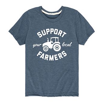 Boys 8-20 Support Your Local Farmers Tee