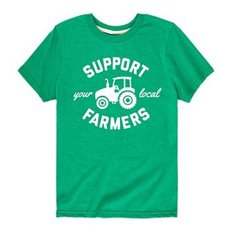 Boys 8-20 Support Your Local Farmers Tee