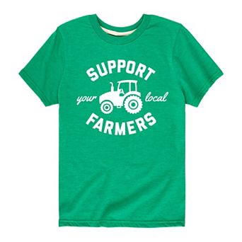Boys 8-20 Support Your Local Farmers Tee