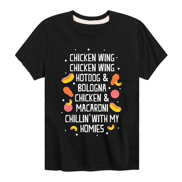 Boys 8-20 Chicken Wing Song Tee