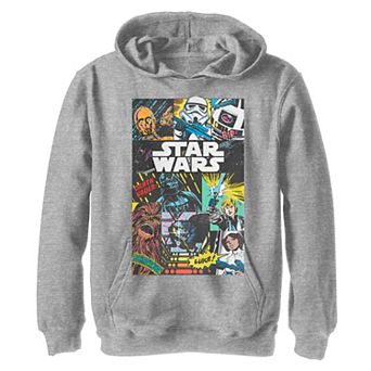 Boys 8-20 Star Wars Group Shot Pop Art Collage Hoodie