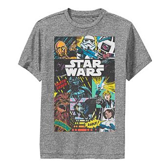Boys 8-20 Star Wars Group Shot Pop Art Collage Tee