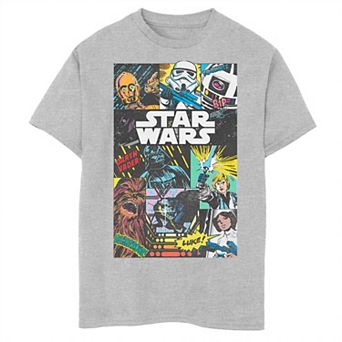 Boys 8-20 Star Wars Group Shot Pop Art Collage Tee