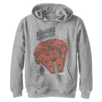Boys 8-20 Star Wars Vintage Millennium Falcon Zoom Hoodie
